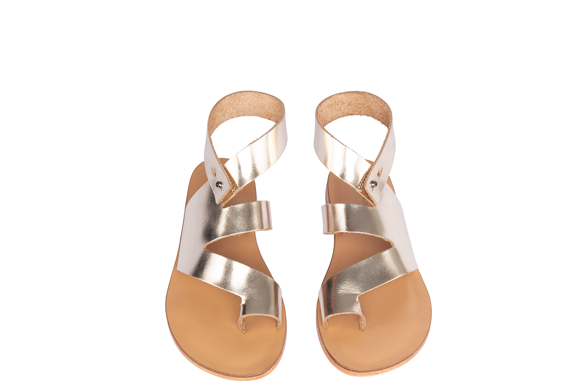 Vera Sandal Gold Bougainvilleas Sandals